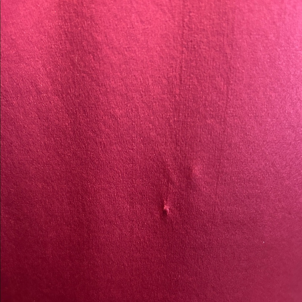 St. John Vibrant Raspberry Red Silk Tailored Blouse - Picture 9 of 9